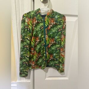 *SOLD* Posh Peanut 5T Reversible Jacket Tiger Jungle Print